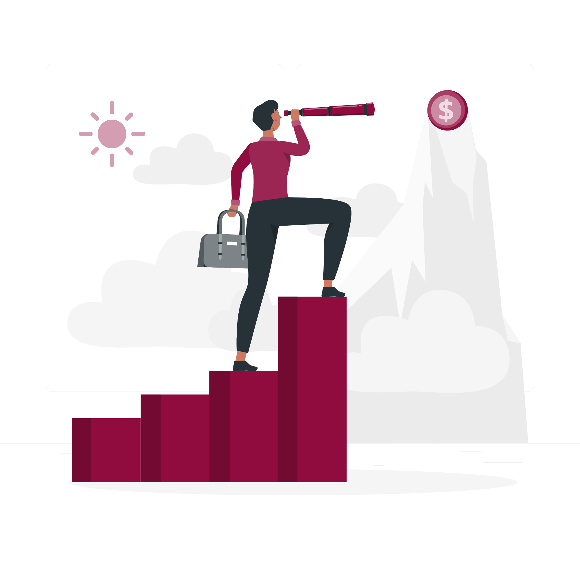 Ilustración de Crecimiento Financiero